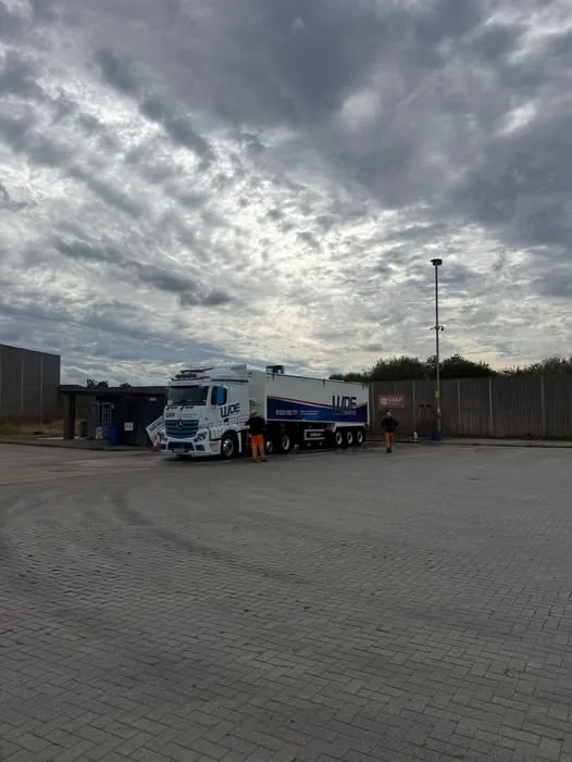 Truck wash bay at Ashford International Truck Stop